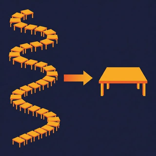 Chain of joins through normalized tables versus one wide scan through a denormalized table